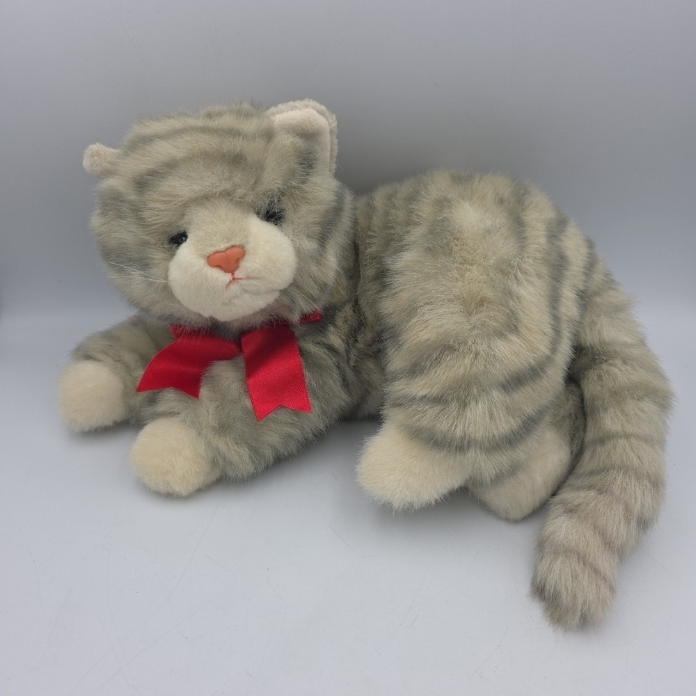 Vintage Ty AL E CAT Orange Tabby Kitten 1995 13" Plush Stuffed Animal Rare HTF